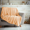 LUXURY TEDDY FLEECE POPCORN THROW OVER FOR SOFA BED BLANKET TRAVEL WARM & COSY