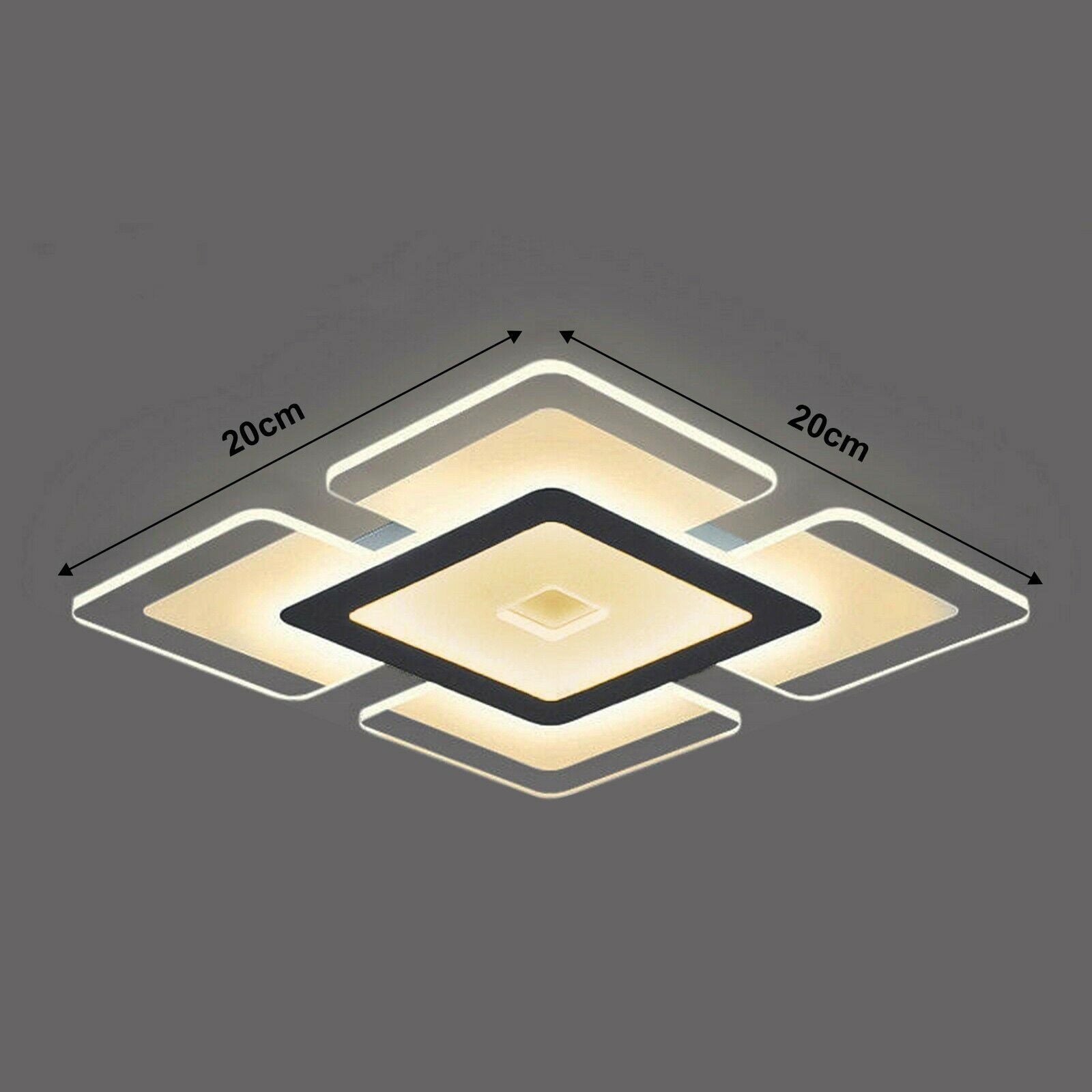 LED Ceiling Lights Square Panel Down Light Kitchen Bedroom Living Room Wall Lamp