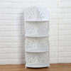 Corner Shelf Stand 4 Tiers Organizer Rack Bathroom Kitchen Storage Display Unit