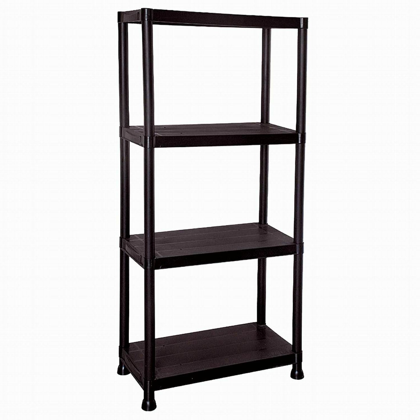 4/5 TIER PLASTIC SHELVING UNIT STORAGE RACKING SHELVES GARAGE WAREHOUSE SHED