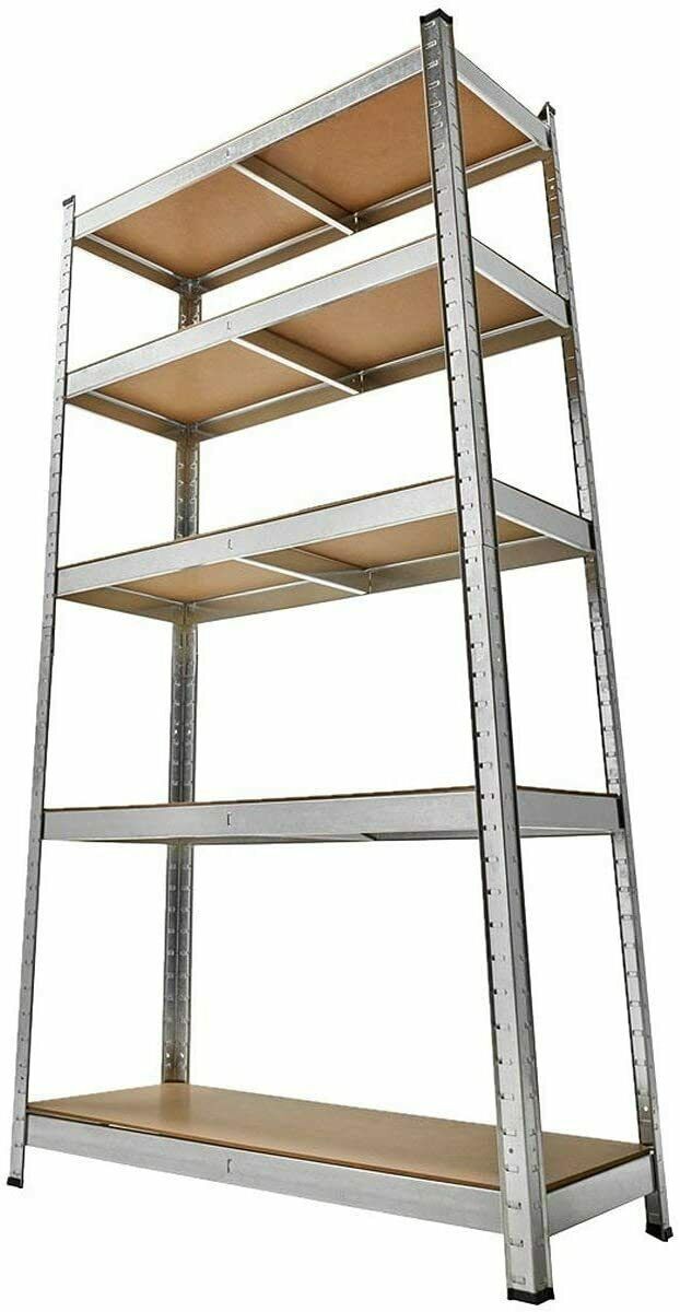 Garage Storage Shelves Racking Shed Boltless shelving Warehouse 5 shelf units