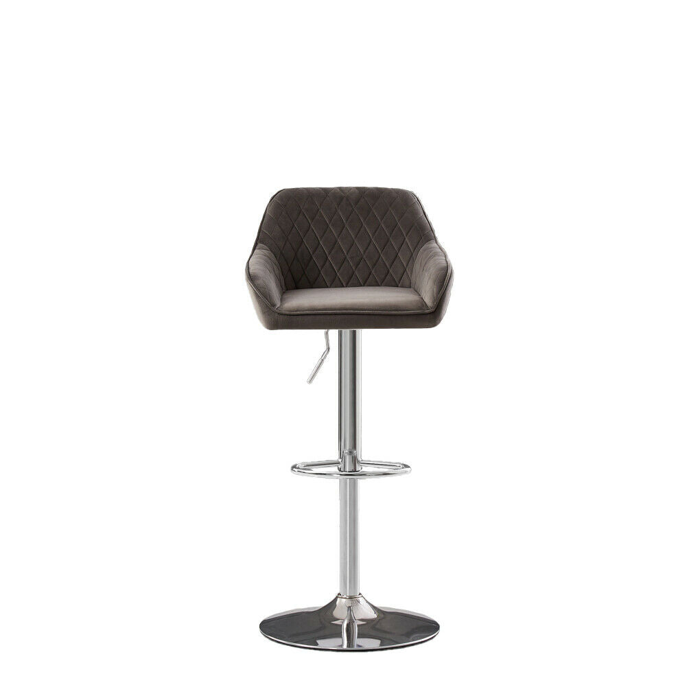 Bar Stools Gas Lift Stools Velvet Breakfast Kitchen Club Cafe Pub Swivel Chairs