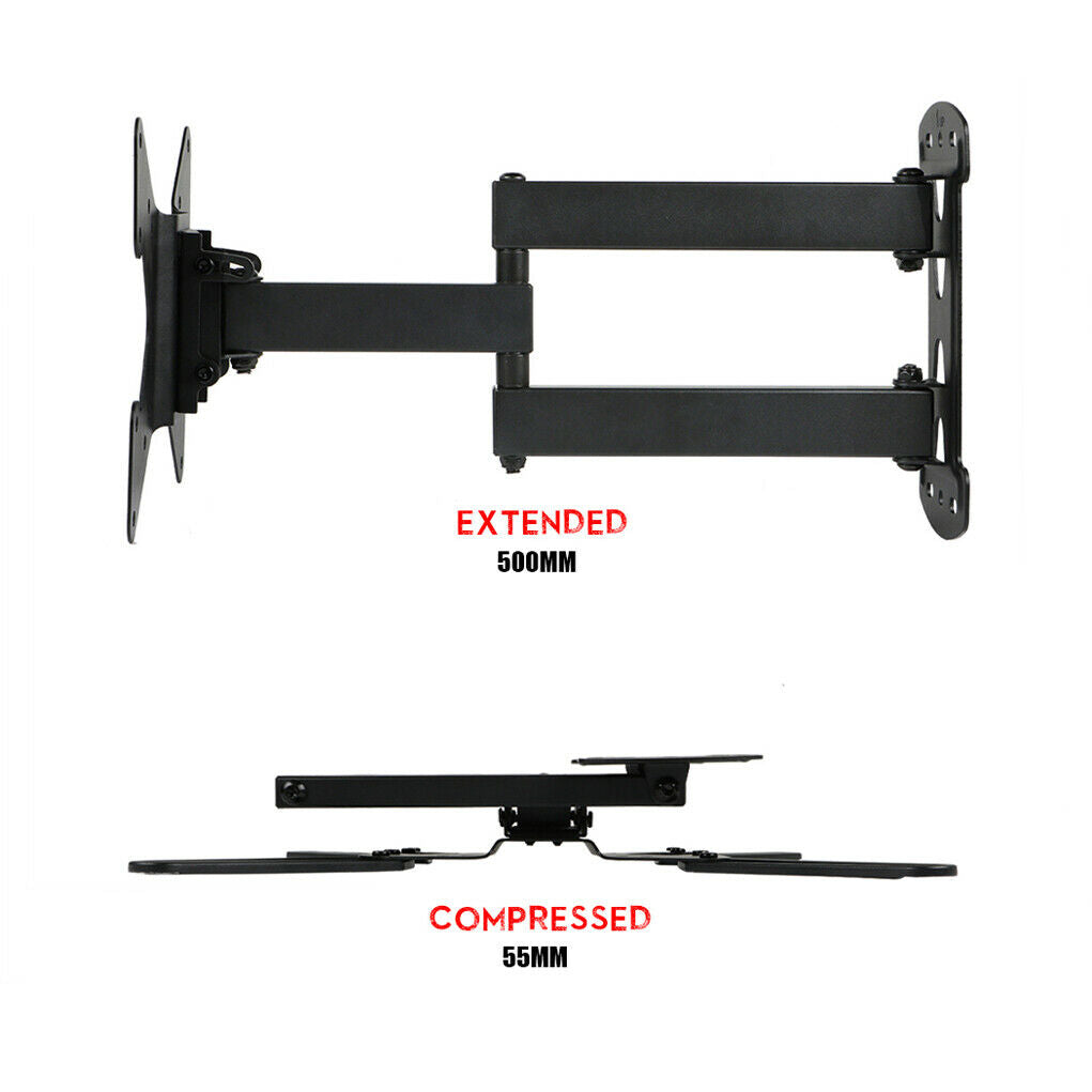 Full Motion TV Wall Mount Articulating Bracket for 32 37 40 42 46 50 TCL Sony LG