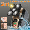 Men Electric Shaver Rechargeable Bald Head Razor 5 In 1 4D Rotary Beard Trimmer