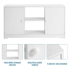 TV Stand Table Shelves & 2 Storage Cabinets Display Unit Modern Living Room