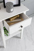White Trend Bedside Cabinet side table