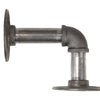 2Pcs Industrial Steel Iron Pipe Shelf Bracket Holder With Screws DIY Home Décor