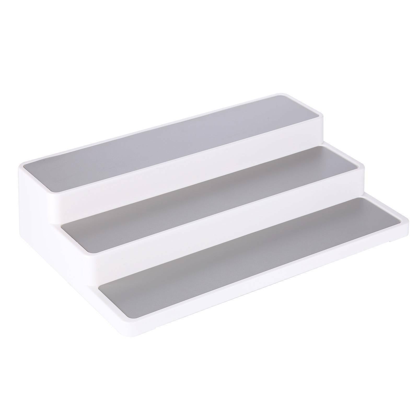 3 Tier Spice Herb Curry Jar Rack Holder Cupboard Organiser Storage Kitchen Tool