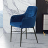 2× Luxury Velvet / PU Leather Chairs Padded Seat Office Restaurant Dining Room