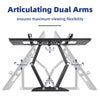 32-65" Heavy Duty Wall TV Mount Flexible Full Motion Swing Dual Long Arm Bracket