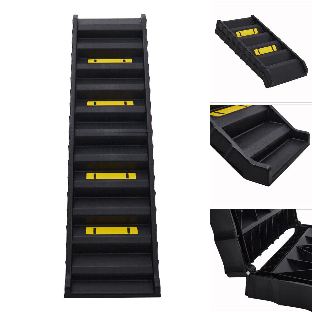 Folding Portable Dog Cat Pet Ramp Step Stairs Ladder For Car Boot SUV Van 165Lbs