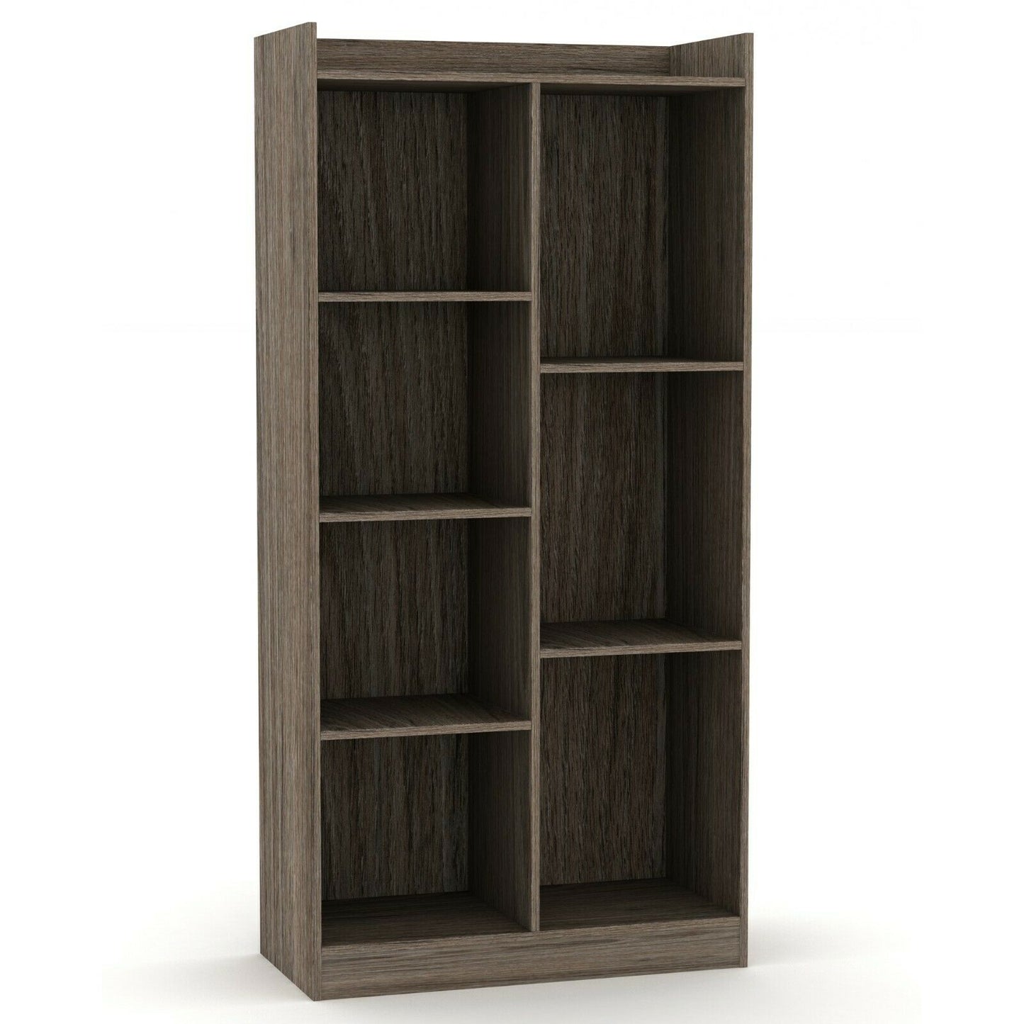 Tall Wide Wooden 7 Cube Bookcase Shelving Display Storage Unit Cabinet Shelves