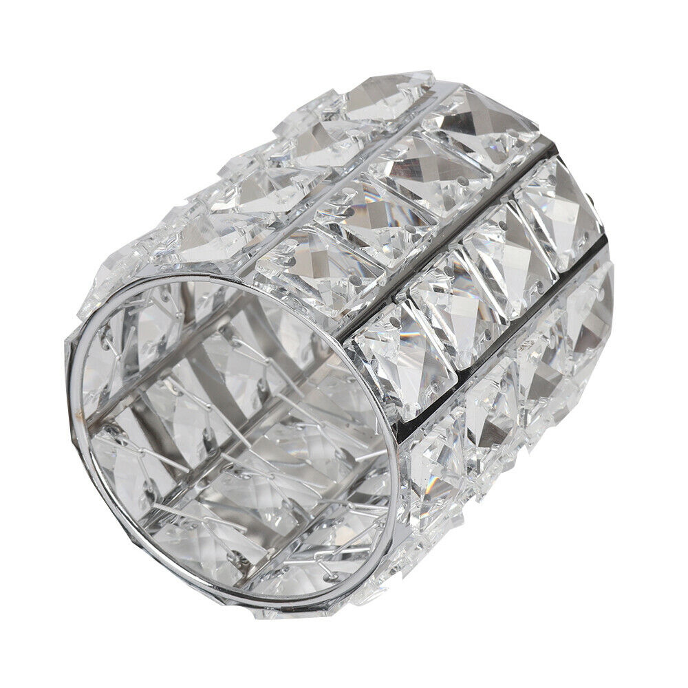 CRYSTAL MAKE UP BRUSH STORAGE BUCKET PENS/PENCILS HOLDER DESKTOP ORGANIZER DECOR