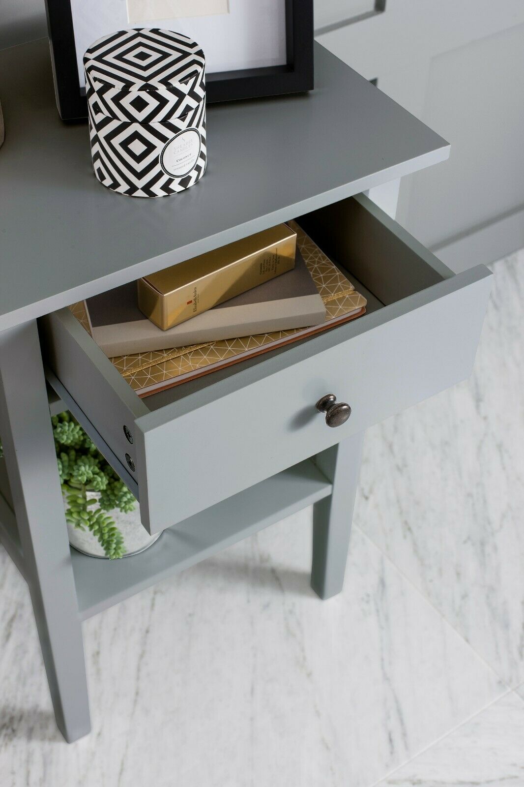 Grey Trend Bedside Cabinet side table