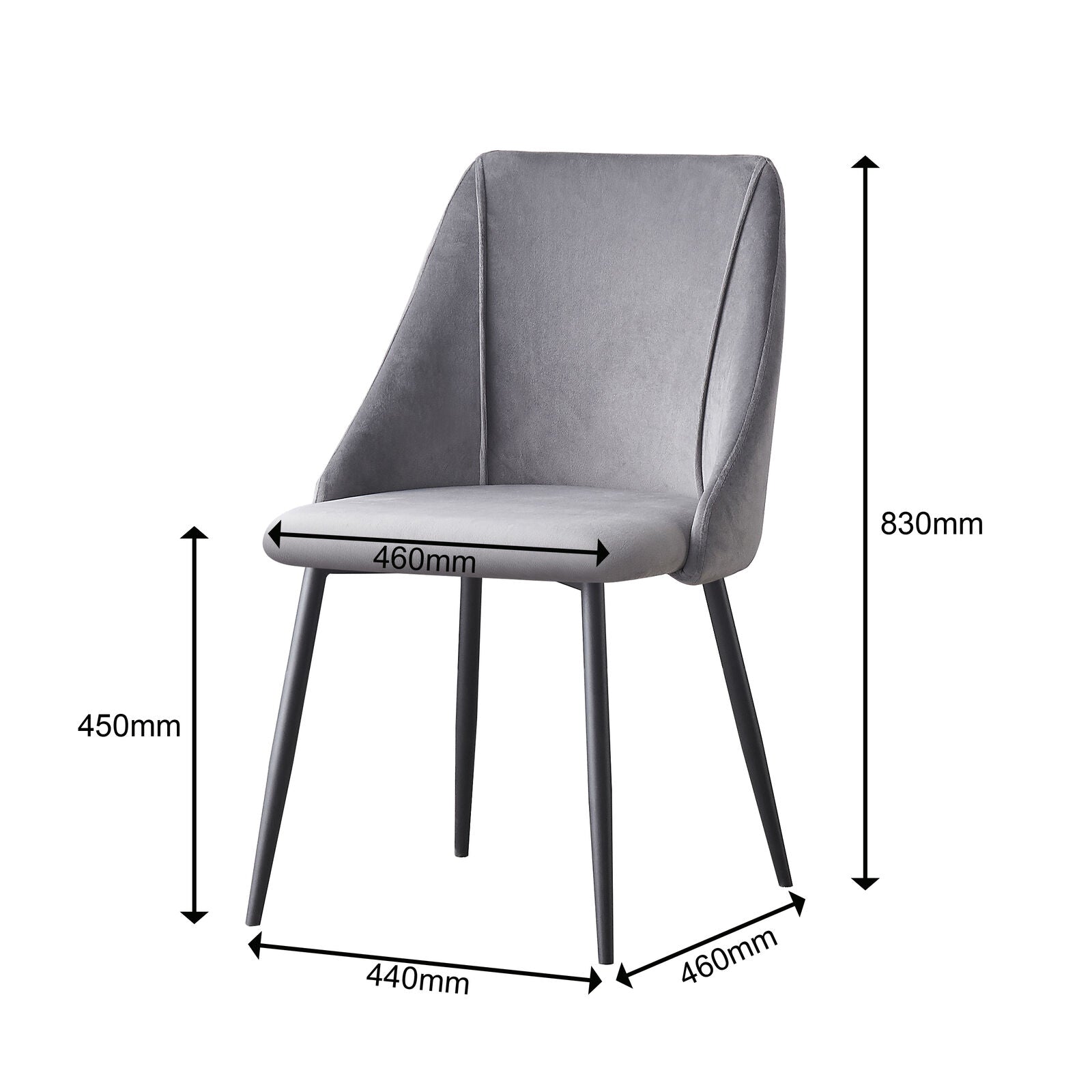 2Pcs Morden Velvet Dining Chairs Living Room Luxury Chairs Counter Chairs Green