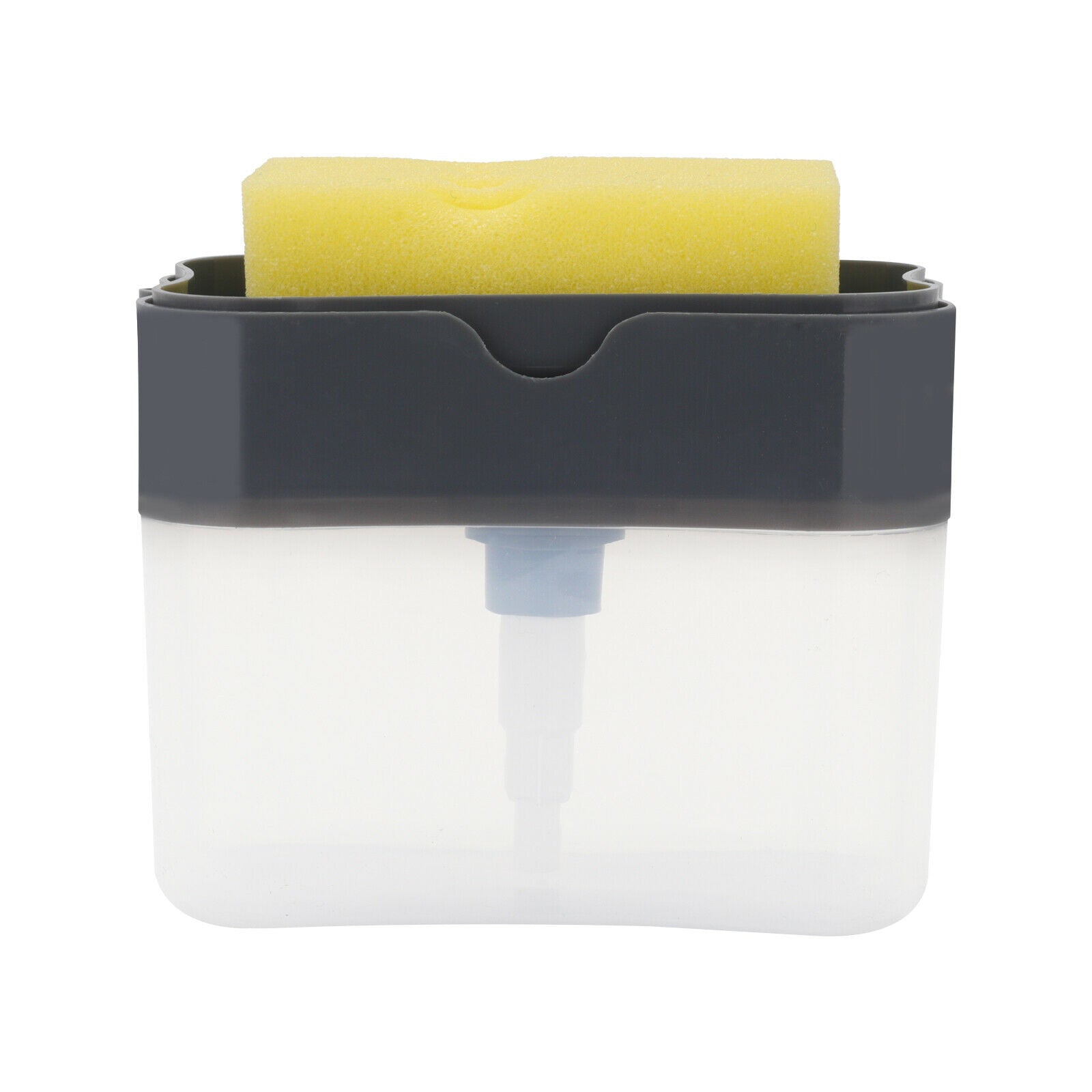 Kitchen 2 In 1 Pump Soap Dispenser Holder Sink Sponge Caddy Countertop Rack UK
