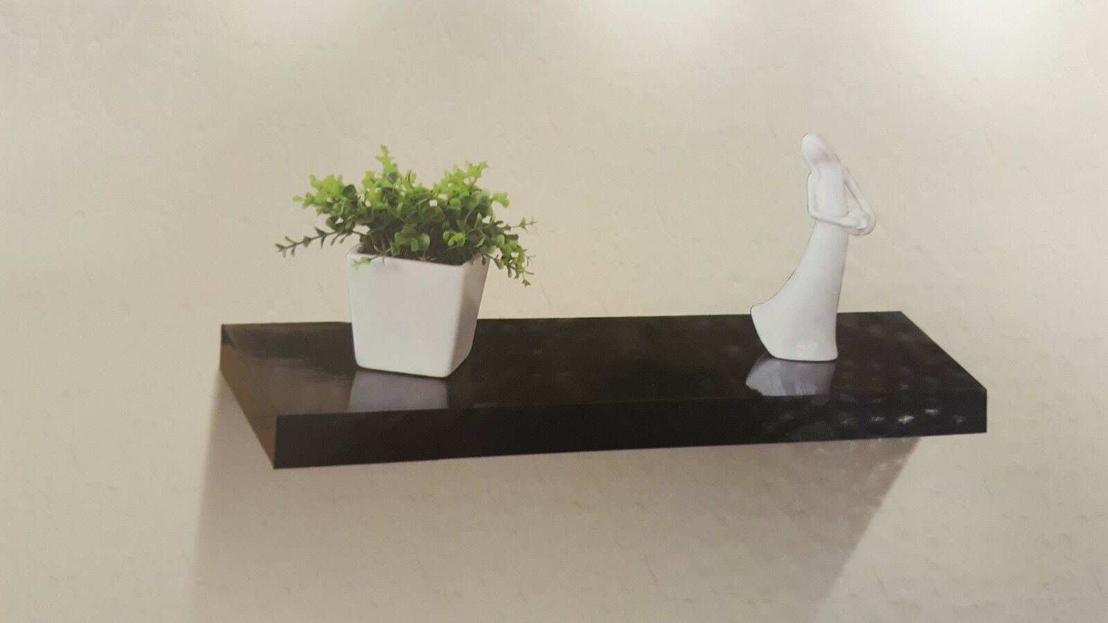 High Gloss Wall Floating Shelf/Shelves White/Black/Grey Display Storage Unit