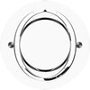 Monarch Clear Glass Round Coffee Table Chrome Base-CFT36/CH