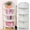Corner Shelf Stand 4 Tiers Organizer Rack Bathroom Kitchen Storage Display Unit