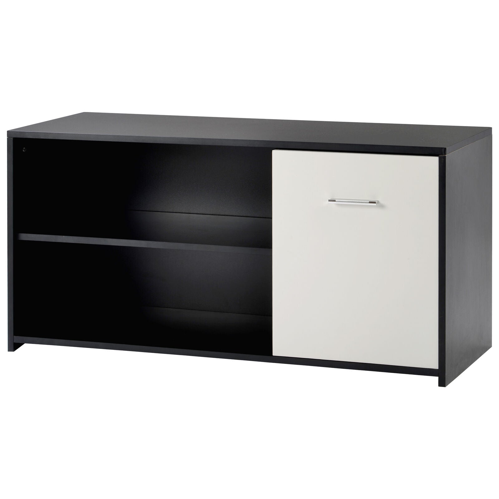 TV Cabinet Unit Sideboard 2 Shelves Entertainment Stand Living Room Furniture