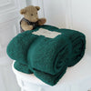 SOFT TEDDY BEAR FLEECE THROW CUDDLY SOFA BLANKET BEDSPREAD IN SINGLE DOUBLE KING