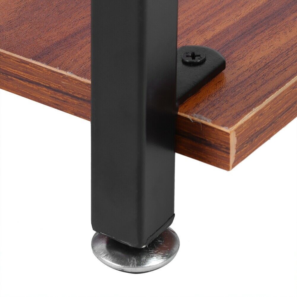 Retro Small Side End Coffee Table Wood & Metal Living Room Bedroom Furniture