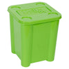 Set of 4 Plastic Stackable Coloured Toy Storage Boxes With Lids Sturdy Container