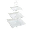 3 Tier Plastic Square/Round Cake Stand Afternoon Tea Wedding Party Tableware
