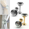2x Silver Gold Crystal Curtain Wall Hooks Tie Backs Hanger Holder Home Deco