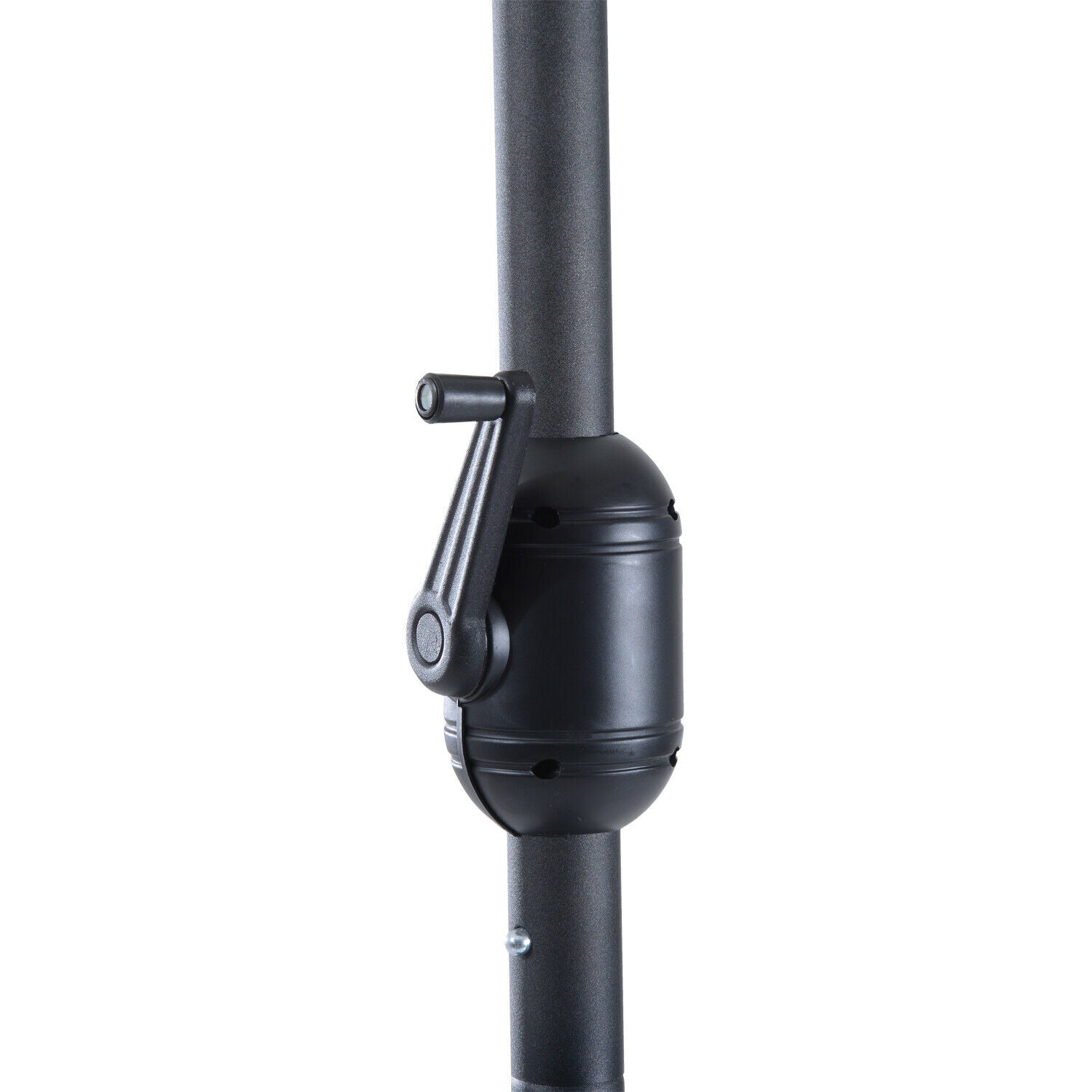 3m Half Round Parasol Garden Outdoor Sun Umbrella Aluminium w/ Crank