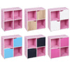 4 6 9 Cube Wooden Bookcase Shelving Display Shelves Storage Unit Wood Shelf Door