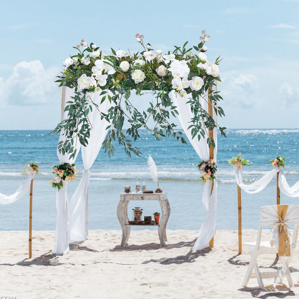 Artificial Flower Row Outdoor Wedding Arch Top Table Backdrop Flower Wall Decor