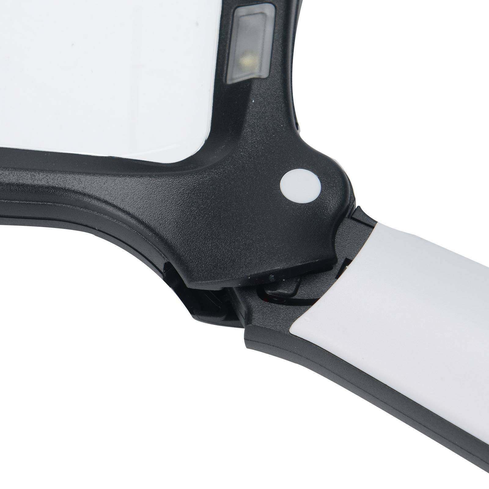 Magnify Glass with 5 LED Folding Handheld Magnifying Light Portable Rectangle UK