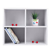 4 Cube Wood Bookcase Corner Cabinet Storage Rack Bookshelf Display Cupboard Unit