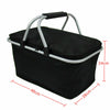 30L Insulated Folding Picnic Camping Shopping Cooler Cool Hamper Basket Bag Box