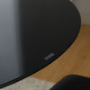 90cm Round Tempered Glass Kitchen Dining Table Coffee Table Modern Furniture