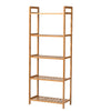 3/4/5 Tier Bamboo Wood Ladder Storage Display Unit Plant Flower Book Shelf Rack