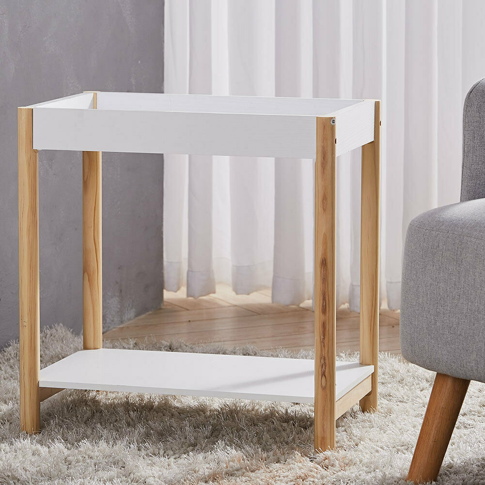 Modern Sofa Side Table End Table Bedside Stand Tray Top Living Room Bedroom Unit
