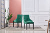 2x Velvet Dining Chairs Living Room Chairs with High Backrest Counter Chairs UK