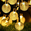30 Solar String Lights Outdoor Warm White Fairy Garden Lamps Bubble Globe Party
