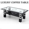 Lux Coffee Tables BlackWith Shelf Rectangle Modern Contemporary For Living Room