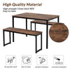 Wood Dining Table and Chairs Bench Set Kitchen Dining Room Home Furniture