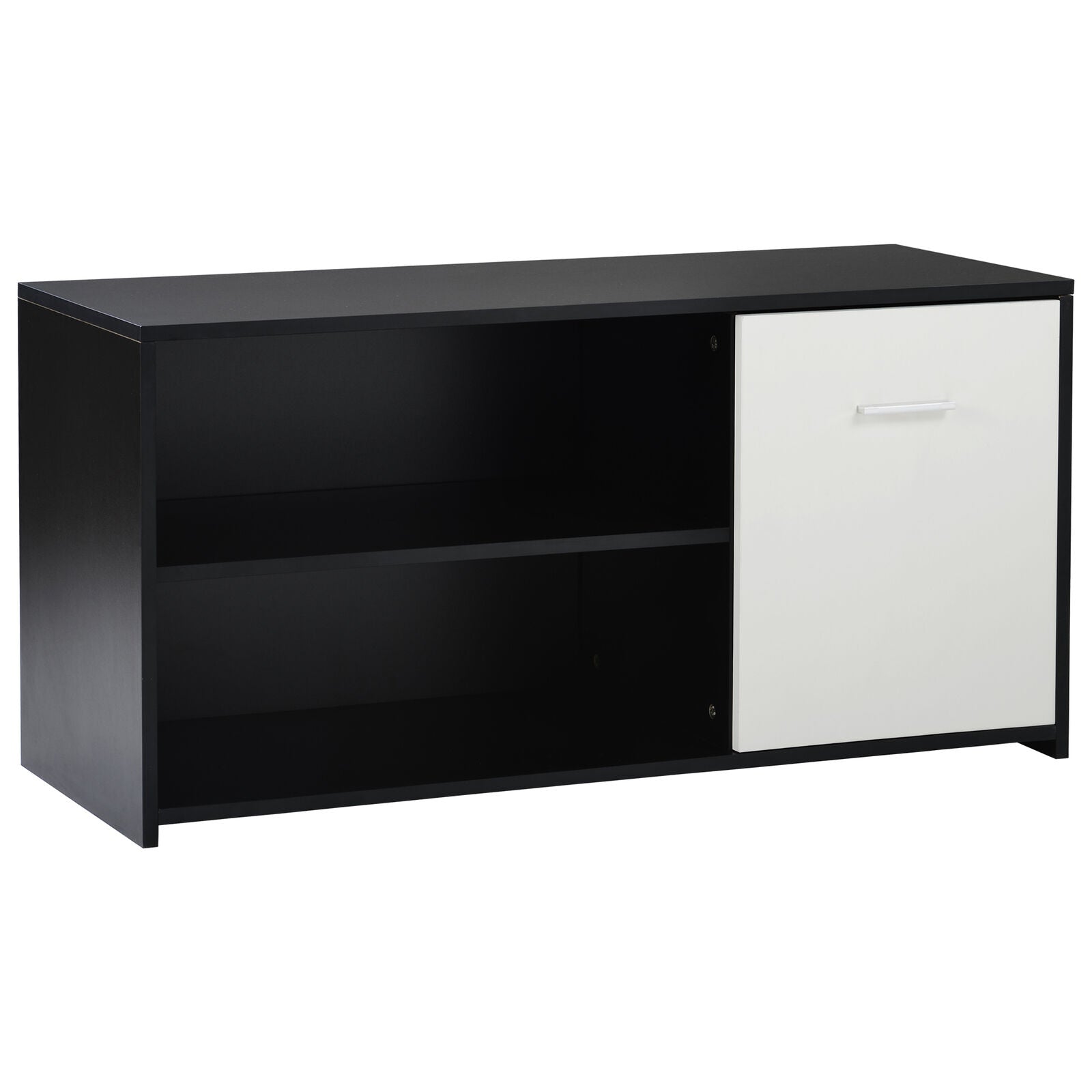 TV Cabinet Unit Sideboard 2 Shelves Entertainment Stand Living Room Furniture