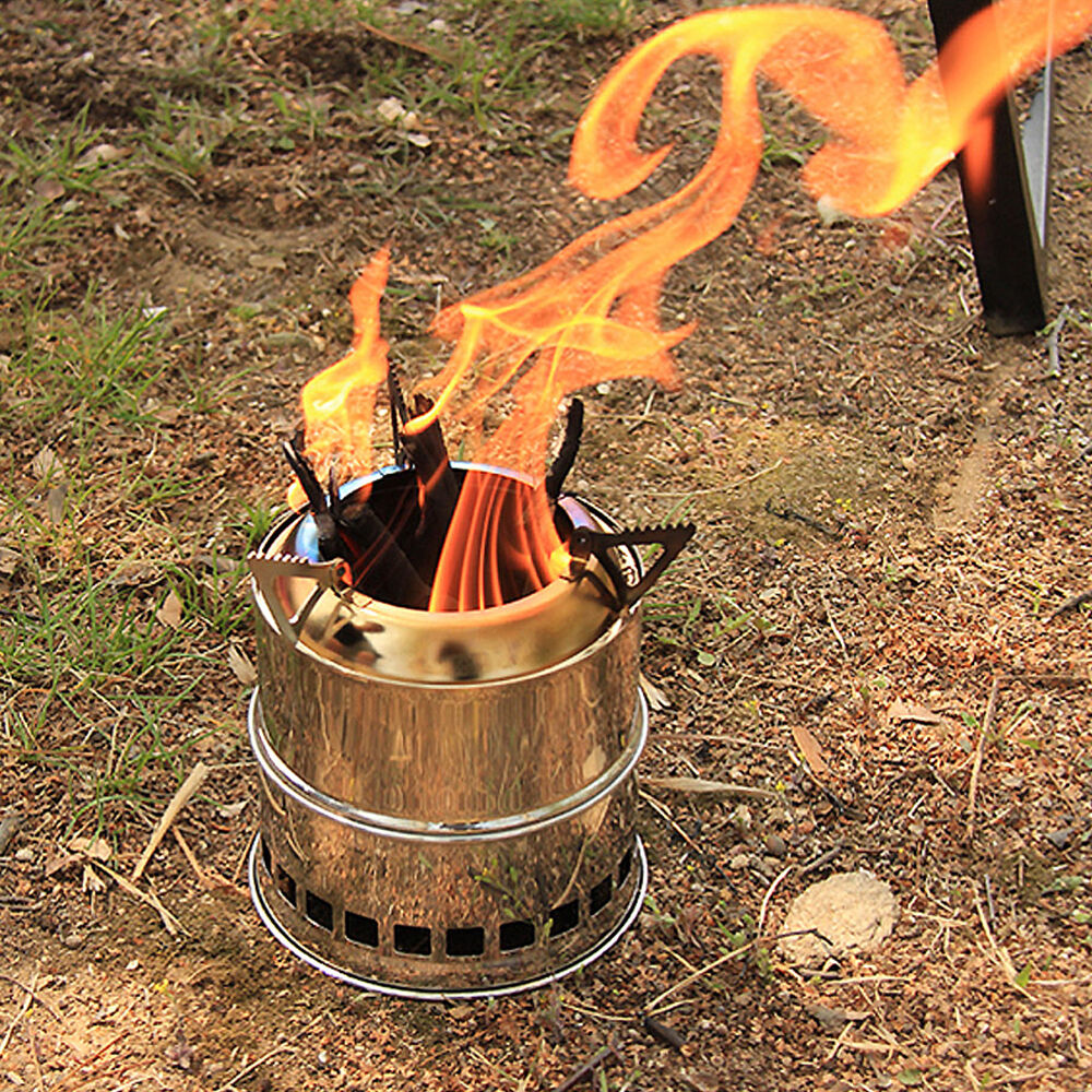 Outdoor Portable Wood Burning Stove Stainless steel Stove Party UK