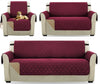 REVERSIBLE Quilted Sofa Cover Furniture Protector Throw Waterproof WITH STRAP