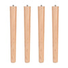 4 x Wooden Table Legs Tapered Pine Beech Ash Table Chair Stool Chest Sofa 4 Size
