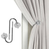 2X Metal Crystal Curtain Holdback Wall Tie Backs Hook Hanger Holder Home Decor