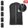 5xBreathable ZipUp Hanging Suit Dress Coat Garment Bag Clothes Cover Dustproof A