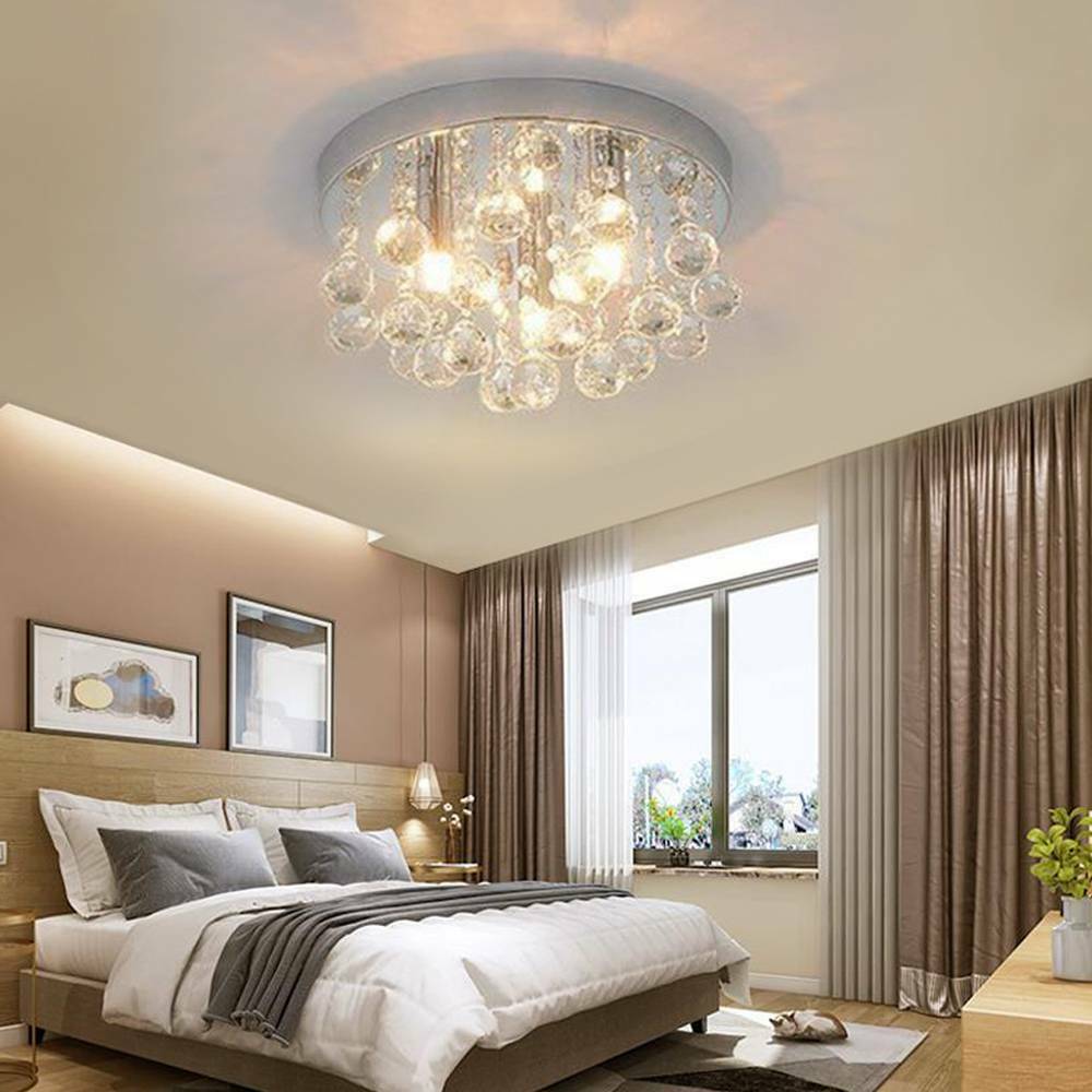 Chandelier Style Modern Ceiling Light Shade Pendant Crystal Bead Lights Lamp