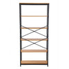 6 Tiers Bookshelf Bookcase Ladder Shelf Storage Display Unit Metal Plant Stand